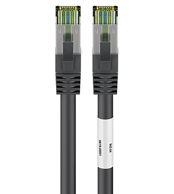 Cat8 S/FTP (PIMF) patchkabel 5m zwart