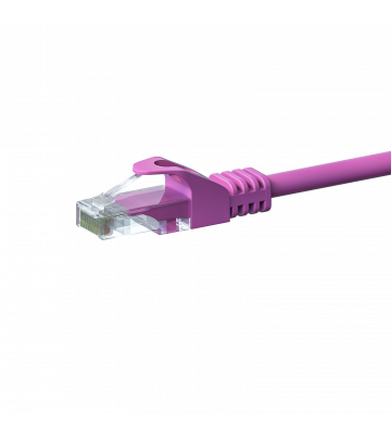 UTP CAT5e patchkabel 7m roze - 100% koper