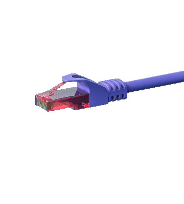 UTP CAT6 patchkabel 0,50m paars - 100% koper