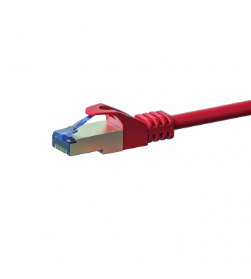 CAT6a S/FTP (PIMF) patchkabel 0,50m rood