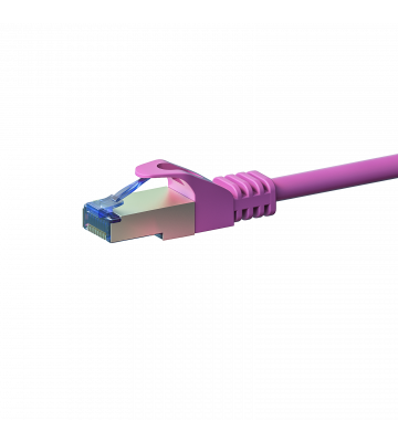 CAT6a S/FTP (PIMF) patchkabel 0,50m roze