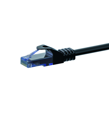 UTP CAT6a patchkabel 0,15m zwart - 100% koper