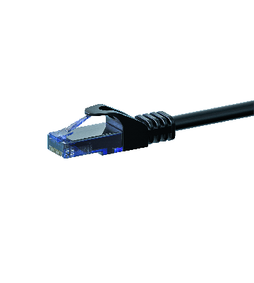 UTP CAT6a patchkabel 0,50m zwart - 100% koper