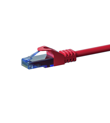 UTP CAT6a patchkabel 0,15m rood - 100% koper