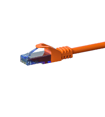UTP CAT6a patchkabel 0,50m oranje - 100% koper
