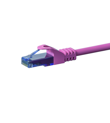 UTP CAT6a patchkabel 0,15m roze - 100% koper