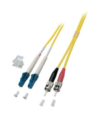OS2 duplex glasvezel kabel LC-ST 1m