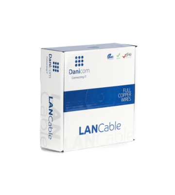 DANICOM CAT5E UTP 100m kabel op rol stug - LSZH (Eca)