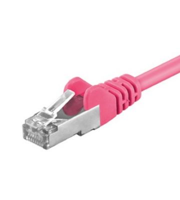 CAT5e FTP patchkabel 7,5m roze