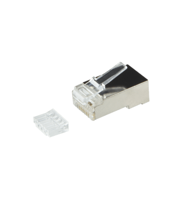 CAT6a Connector RJ45 met hulpstuk - Shielded - voor soepele kabels