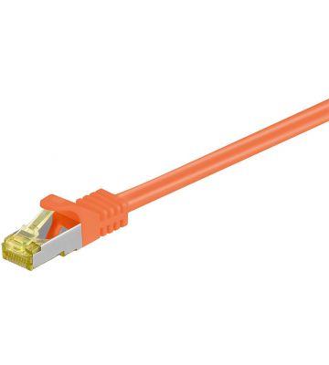 Cat7 S/FTP (PIMF) patchkabel 1m oranje