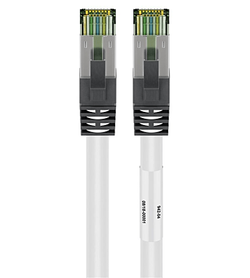 Cat8 S/FTP (PIMF) patchkabel 3m wit