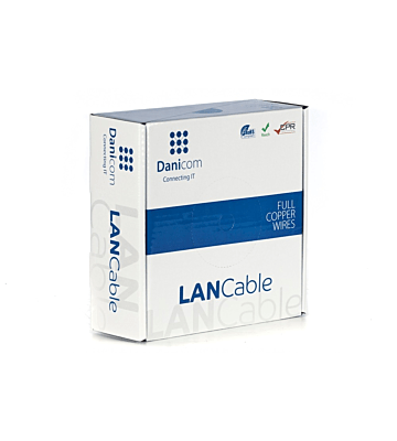 DANICOM CAT6 UTP 50m kabel op rol stug -  LSZH (Dca)