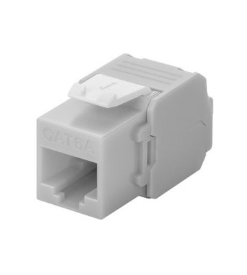 CAT6a UTP Keystone Connector - LSA - Grijs