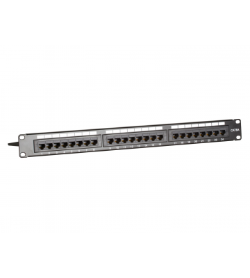 Patchpaneel Cat6a UTP 24 poorts