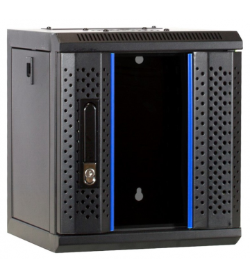 6U serverkast (10 inch) met glazen voordeur 370X450X370mm