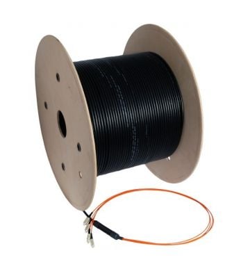 OM2 glasvezel kabel op maat 4 vezels incl. connectoren