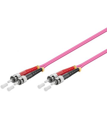 Glasvezel kabel ST-ST OM4 (laser optimized) 1 m