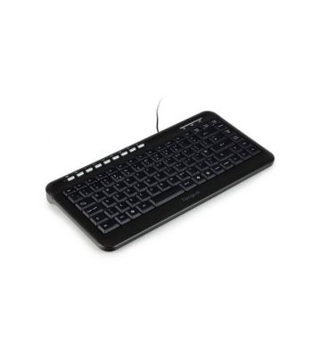 Mini toetsenbord USB, USA/Nordic-layout, zwart/zilver, voor 19 inch kasten