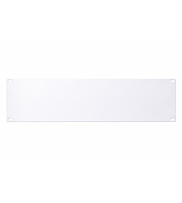 19 inch afdekpaneel - 3U wit