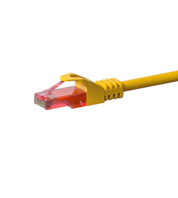 UTP CAT6 patchkabel 0,50m geel - 100% koper
