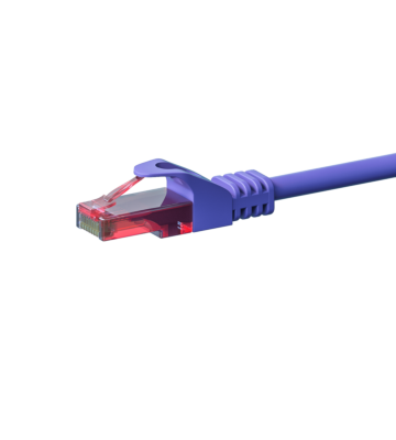 UTP CAT6 patchkabel 15m paars - 100% koper