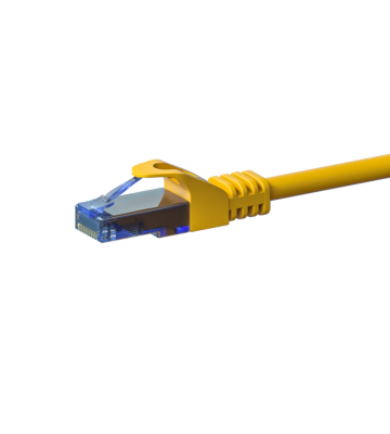 UTP CAT6a patchkabel 1m geel - 100% koper