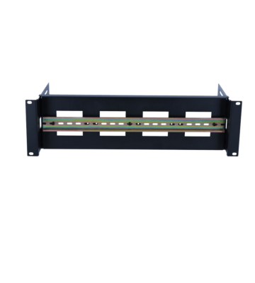 3U DIN rail voor 19 inch racks - in diepte verstelbaar