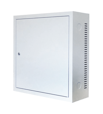 3U wandkast met metalen deur 185mm diep wit