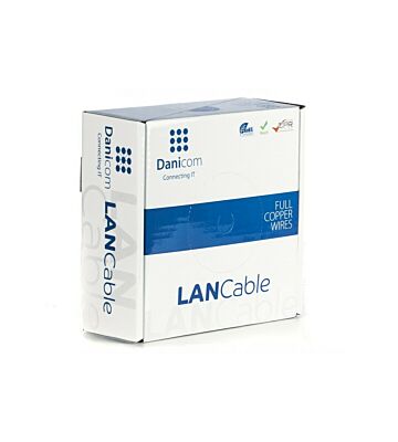 DANICOM CAT5E FTP 100m kabel op rol soepel - PVC (Fca)