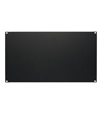 6 U 19 inch afdekpaneel in zwart voor patchkasten