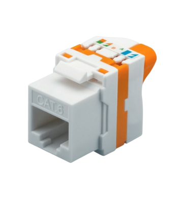 Cat6 UTP Keystone Connector - Toolless Twist
