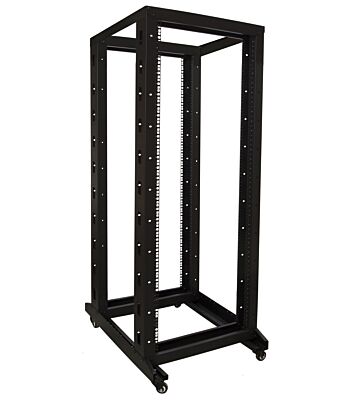 32U relay rack op wielen afmetingen: 600x800x1600mm