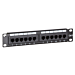 10 inch CAT6 UTP patchpaneel - 12 poorts