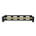 2U DIN rail voor 19 inch racks - in diepte verstelbaar