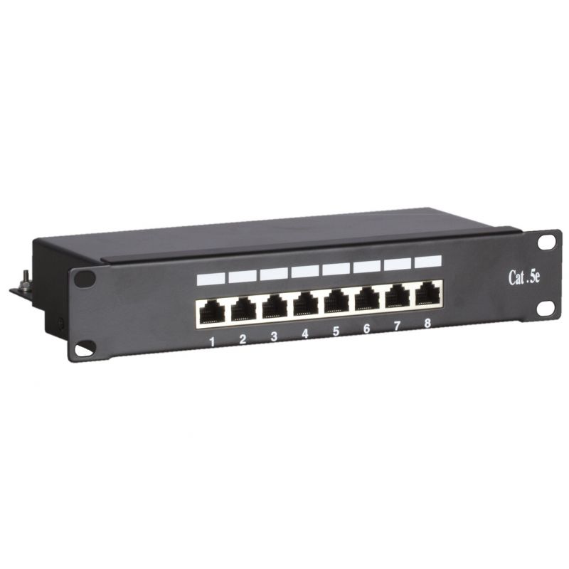 10 inch CAT5e FTP patchpaneel - 8 poorts