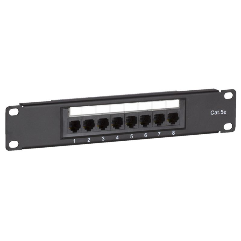 10 inch CAT5e UTP patchpaneel - 8 poorts