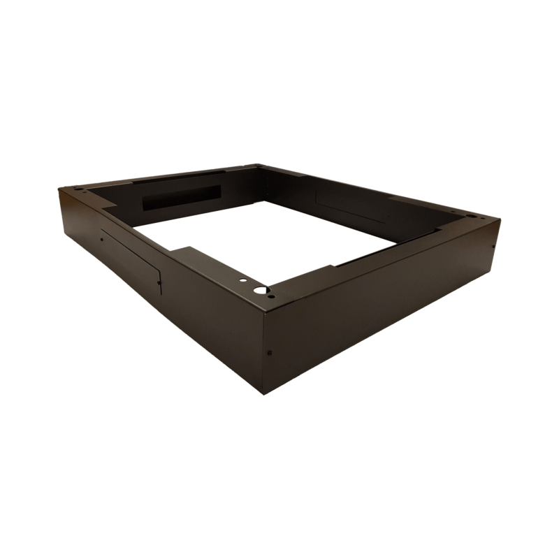 Sokkel voor 19" patchkasten, afmetingen: (BxDxH) 800x1000x150mm, zwart