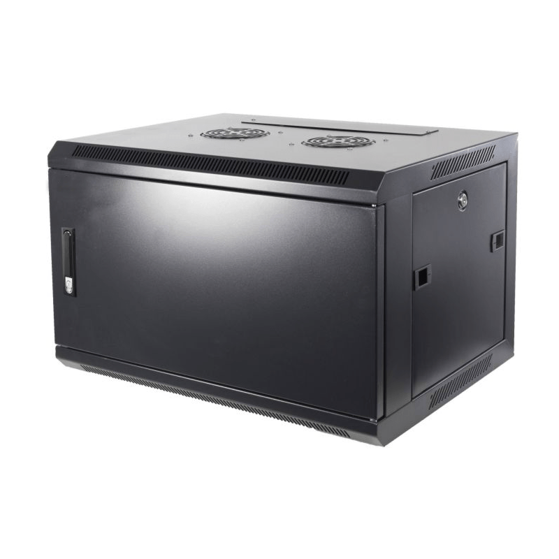 4U wand patchkast met metalen voordeur, 600mm diep