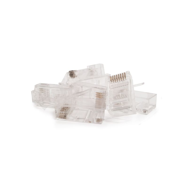 CAT5e Connector RJ45 - Unshielded - voor soepele en stugge kern - 10 stuks