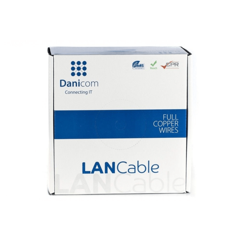 DANICOM CAT7 S/FTP 100m kabel op rol stug - LSZH (Dca)