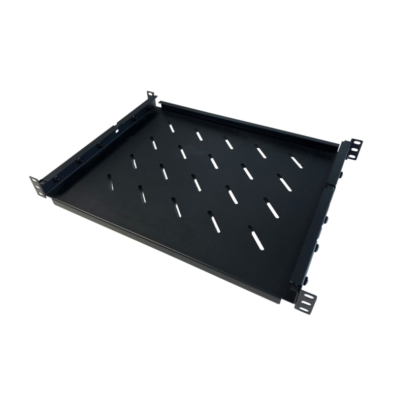 Verstelbaar legbord van 550mm tot 790mm diepte voor serverkast, max. 60 kg