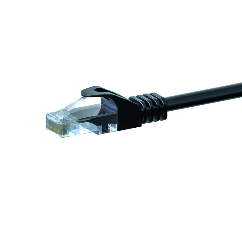  UTP CAT5e patchkabel 5m zwart - 100% koper