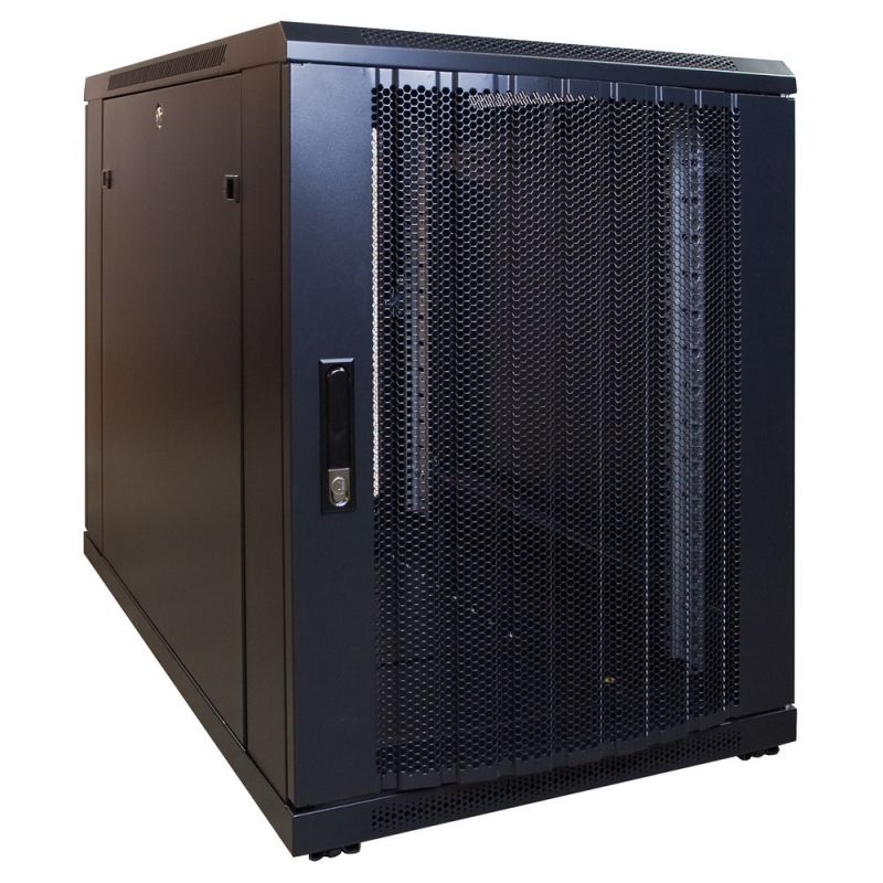 15U mini Patchkast met geperforeerde deur 600x1000x769mm (BxDxH)