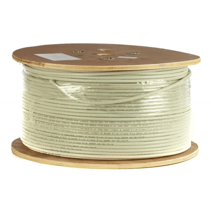 DANICOM CAT6A 100% koper U/UTP 500m kabel op rol stug -  LSZH (Cca)