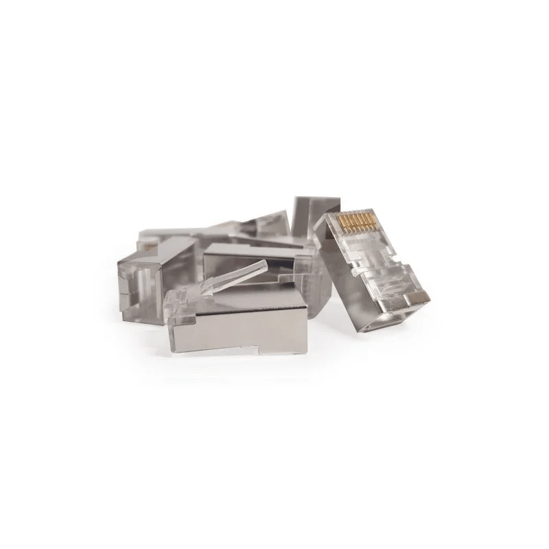 CAT6a Connector RJ45 - Shielded - voor stugge kabels - 10 stuks
