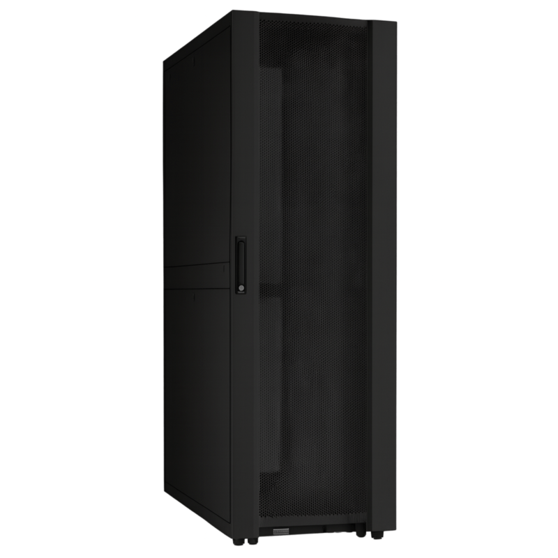 48U Datacenter patchkast met geperforeerde deur 600x1000x2250mm (BxDxH)