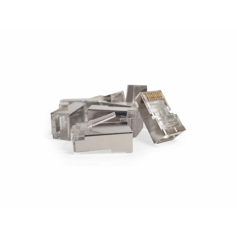 CAT6a Connector RJ45 met hulpstuk - Shielded - voor soepele kabels - 10 stuks