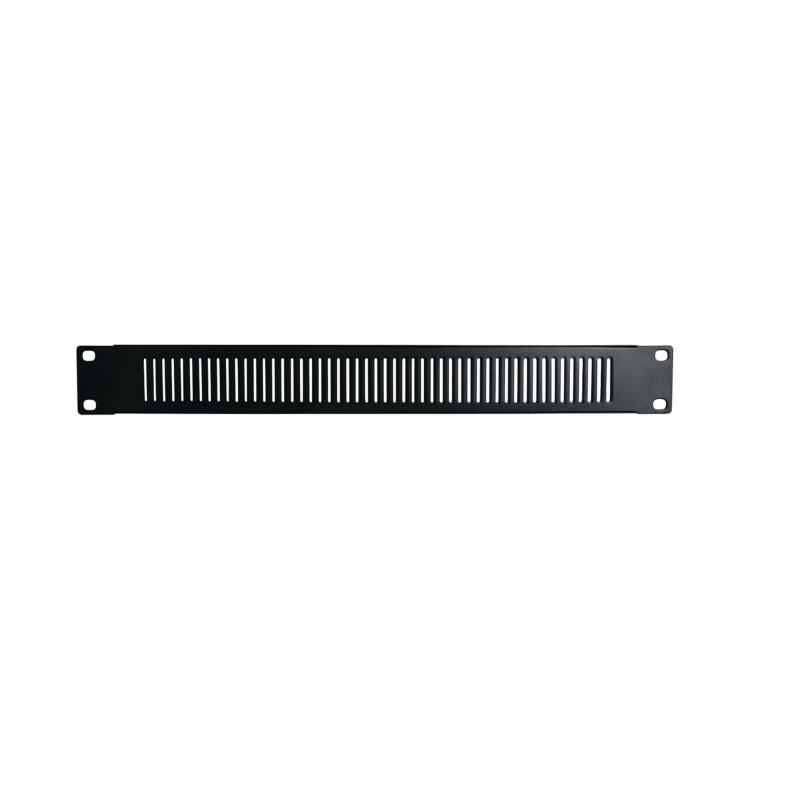 19 inch verticaal Ventilatie paneel Zwart - 1U