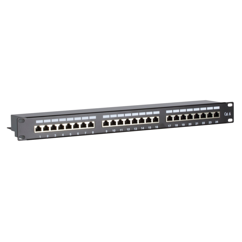 Patchpaneel Cat6 FTP 24 poorts